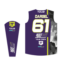 Load image into Gallery viewer, (PRE-ORDER) NextGen Moto Performance YOUTH Jersey (Fluro Yellow / Purple)
