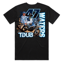 Load image into Gallery viewer, TDUB / TODD WATERS - BLACK TEE (YOUTH)
